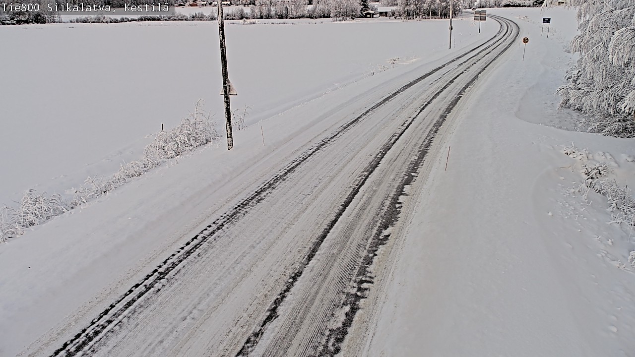 Weather Camera Image Väg 800 Siikalatva Kestilä, Siikalatva, Pohjois-Pohjanmaa