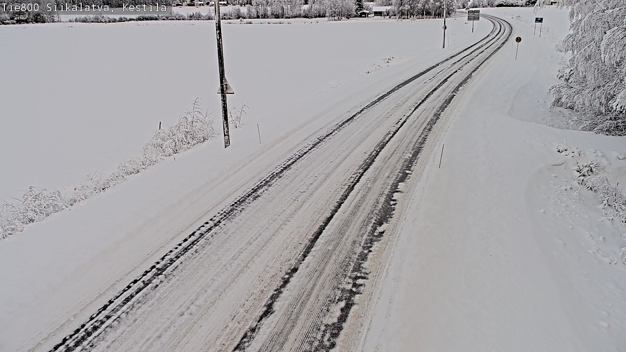 Weather Camera Image Väg 800 Siikalatva Kestilä, Siikalatva, Pohjois-Pohjanmaa