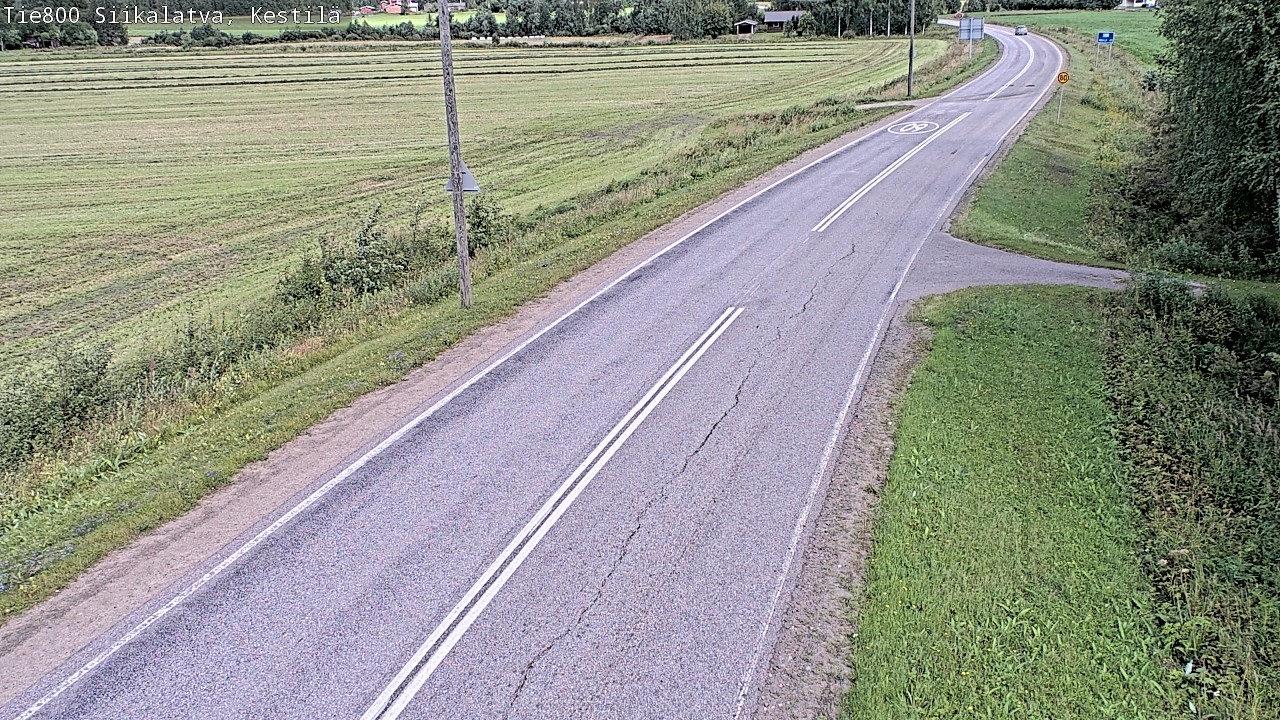 Weather Camera Image Väg 800 Siikalatva Kestilä, Siikalatva, Pohjois-Pohjanmaa