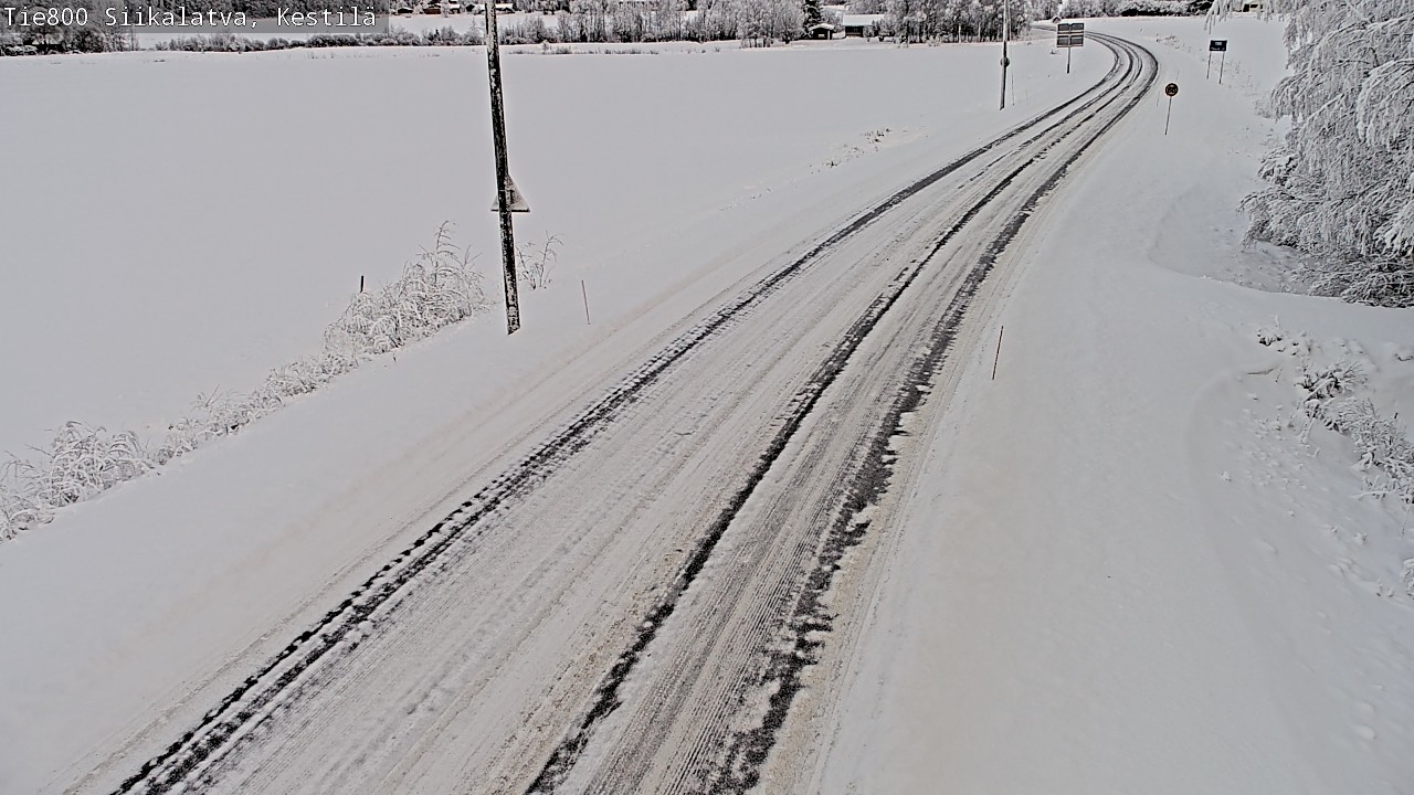 Weather Camera Image Väg 800 Siikalatva Kestilä, Siikalatva, Pohjois-Pohjanmaa