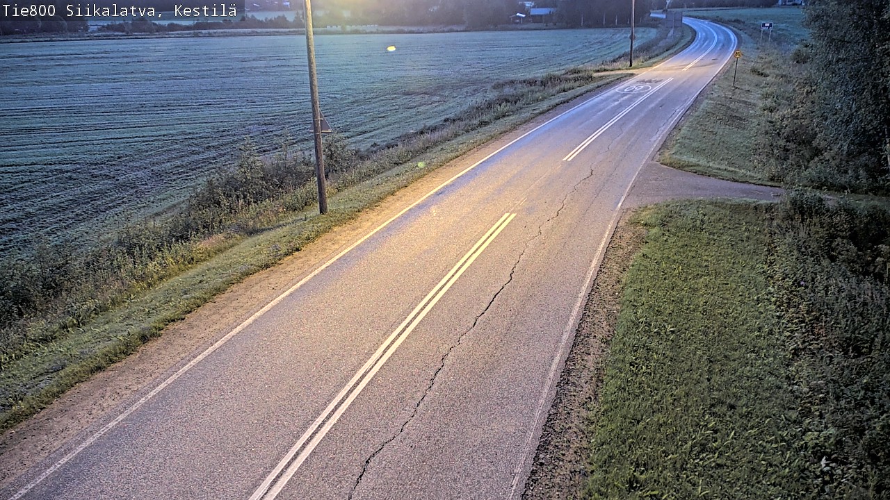 Weather Camera Image Väg 800 Siikalatva Kestilä, Siikalatva, Pohjois-Pohjanmaa