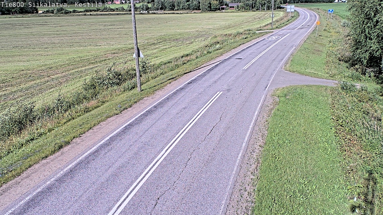 Weather Camera Image Väg 800 Siikalatva Kestilä, Siikalatva, Pohjois-Pohjanmaa