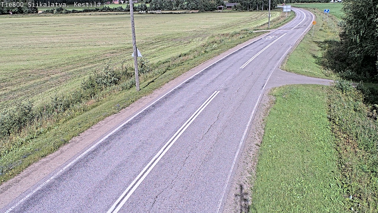 Weather Camera Image Väg 800 Siikalatva Kestilä, Siikalatva, Pohjois-Pohjanmaa