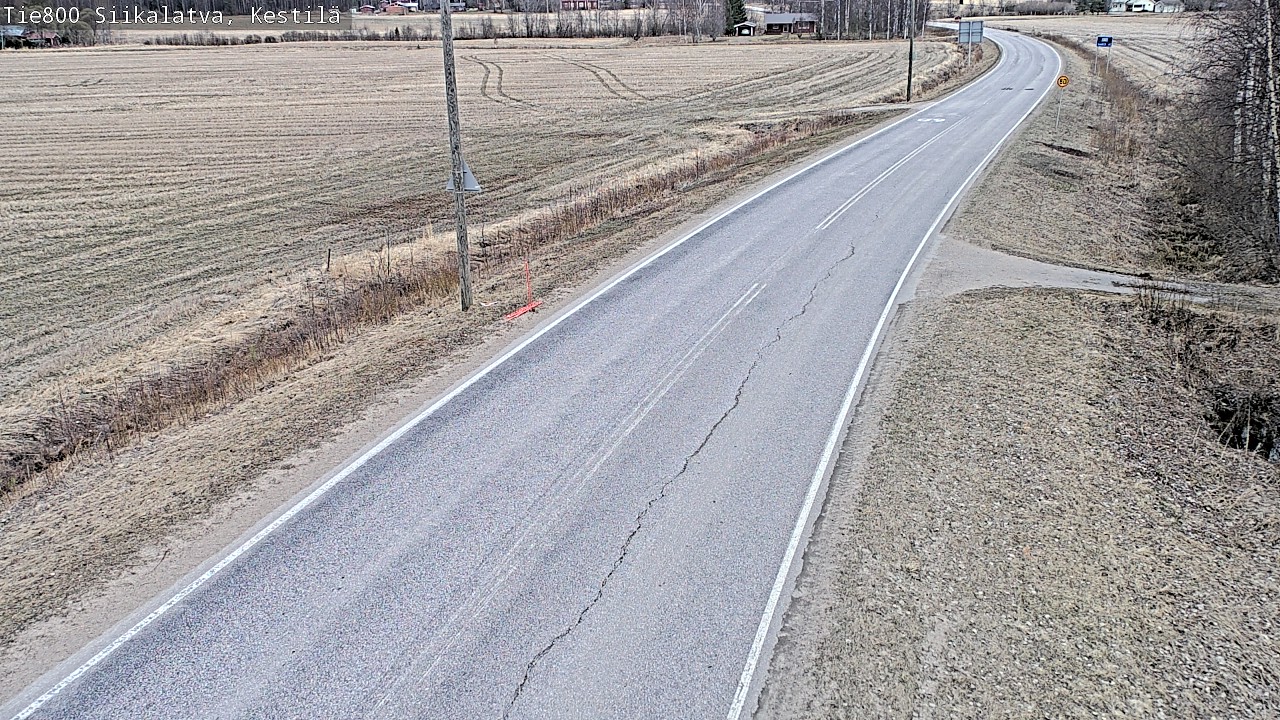 Weather Camera Image Väg 800 Siikalatva Kestilä, Siikalatva, Pohjois-Pohjanmaa