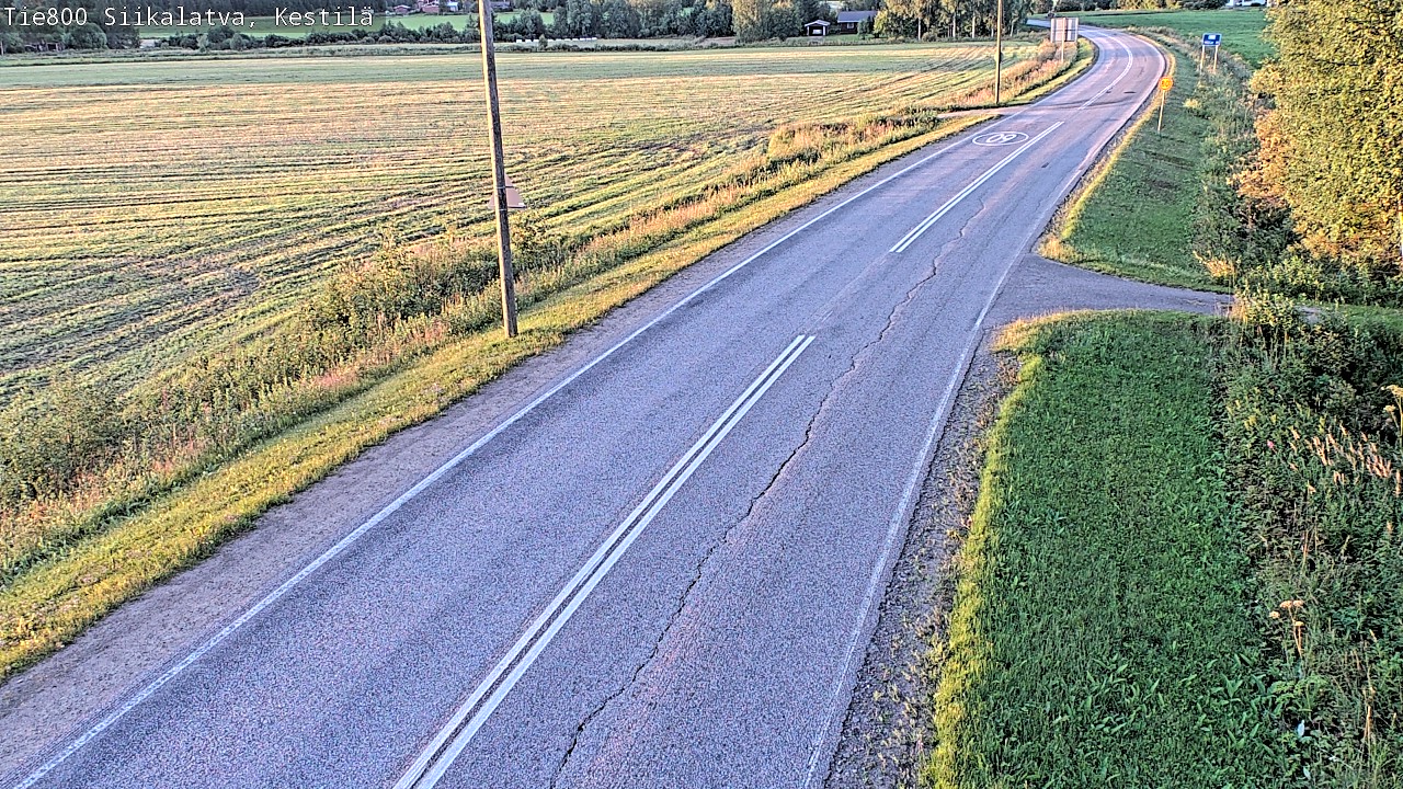Weather Camera Image Väg 800 Siikalatva Kestilä, Siikalatva, Pohjois-Pohjanmaa
