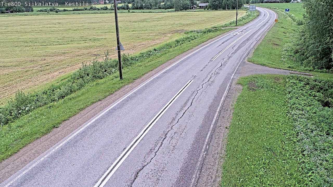 Weather Camera Image Road 800 Siikalatva Kestilä, Siikalatva, Pohjois-Pohjanmaa