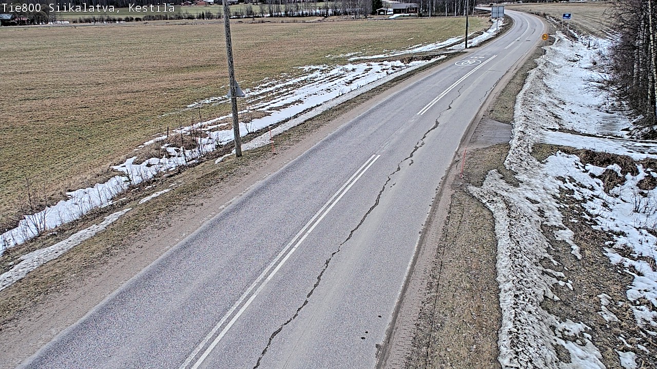 Weather Camera Image Väg 800 Siikalatva Kestilä, Siikalatva, Pohjois-Pohjanmaa