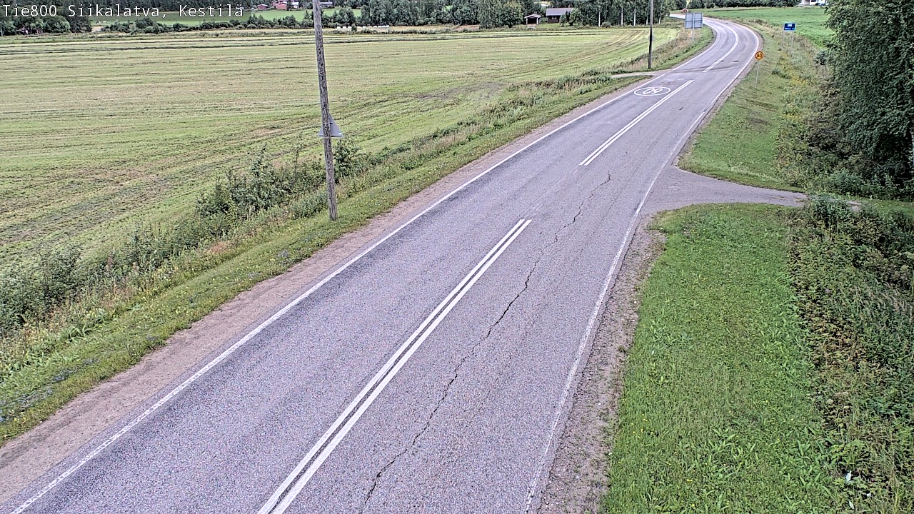 Weather Camera Image Väg 800 Siikalatva Kestilä, Siikalatva, Pohjois-Pohjanmaa