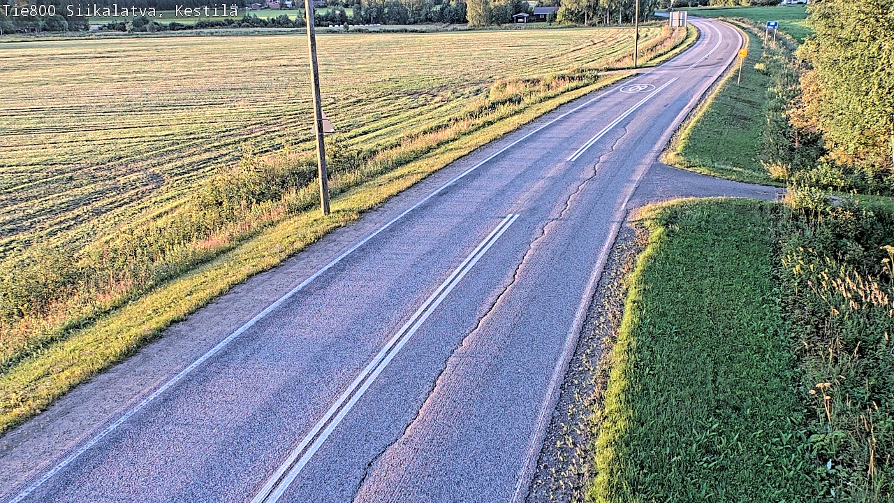 Weather Camera Image Väg 800 Siikalatva Kestilä, Siikalatva, Pohjois-Pohjanmaa