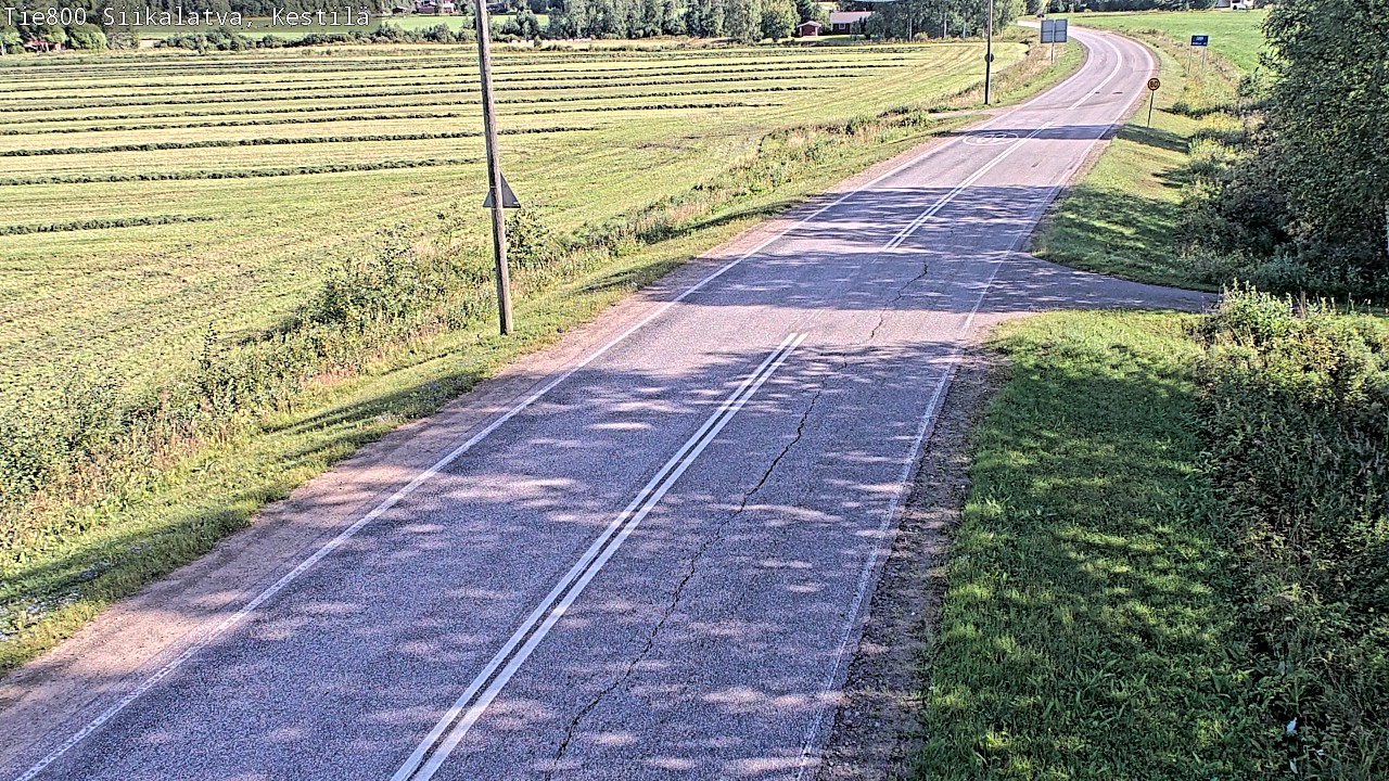 Weather Camera Image Väg 800 Siikalatva Kestilä, Siikalatva, Pohjois-Pohjanmaa