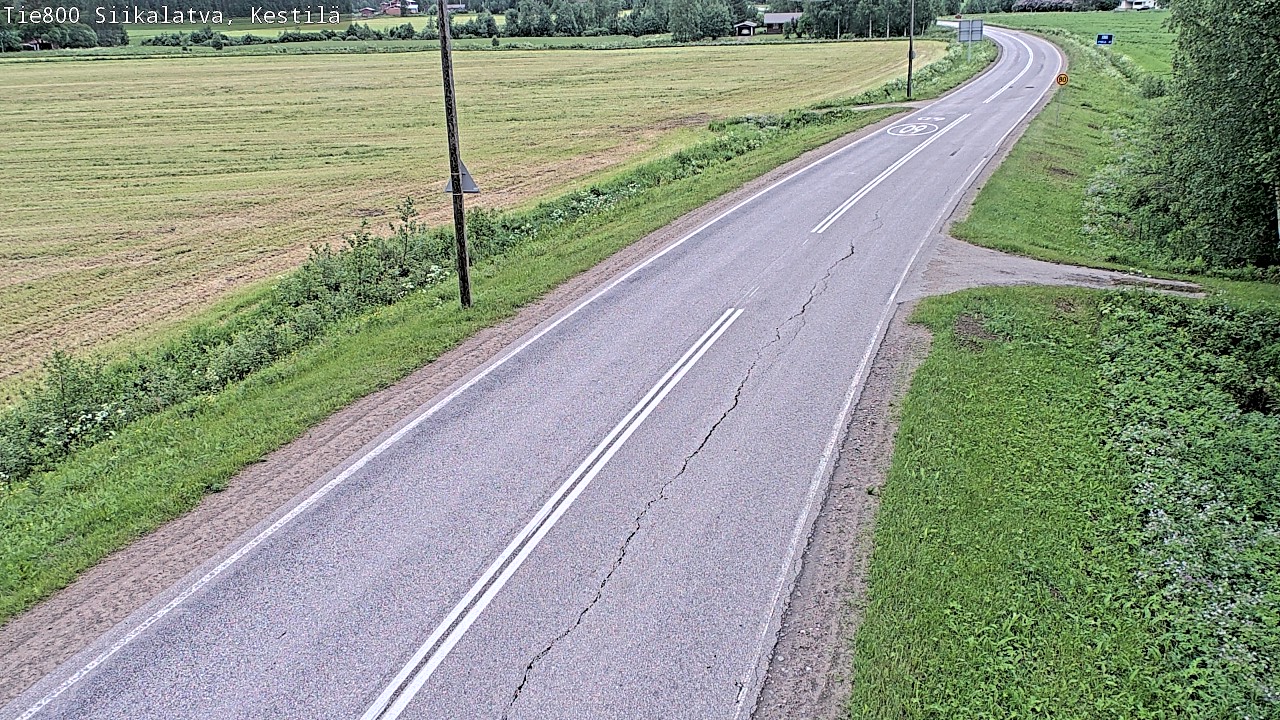 Weather Camera Image Road 800 Siikalatva Kestilä, Siikalatva, Pohjois-Pohjanmaa