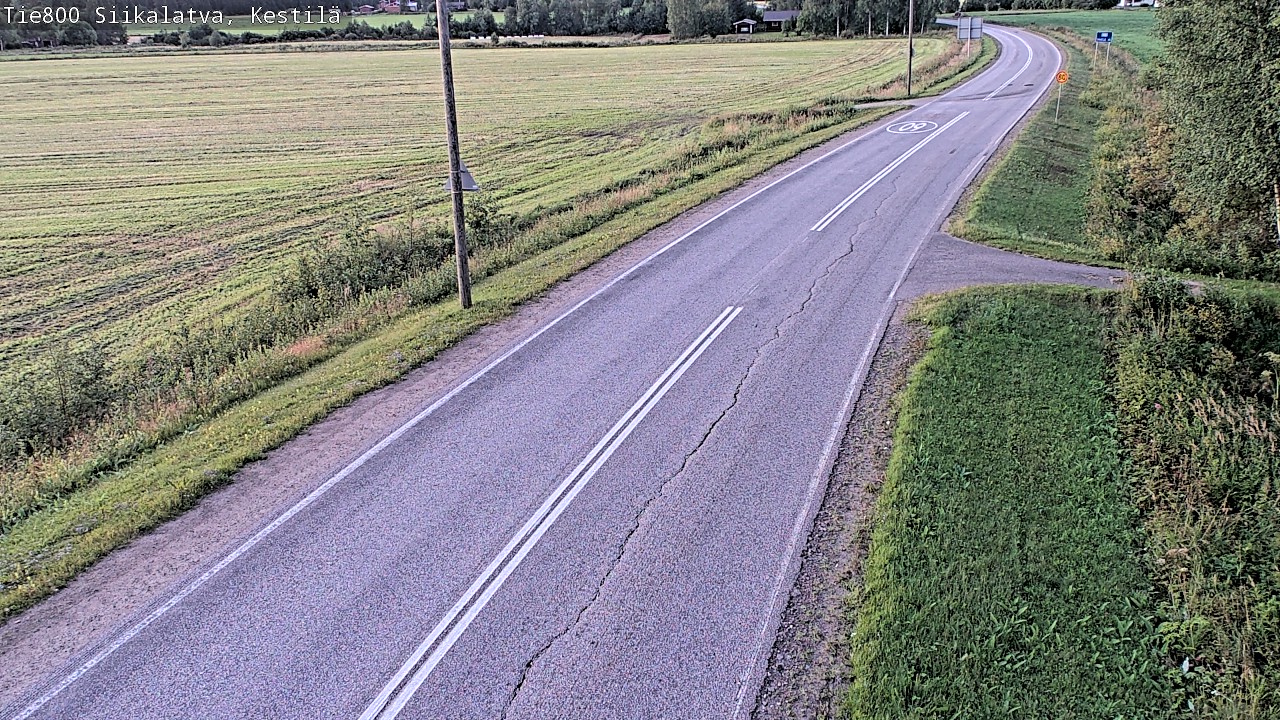 Weather Camera Image Väg 800 Siikalatva Kestilä, Siikalatva, Pohjois-Pohjanmaa