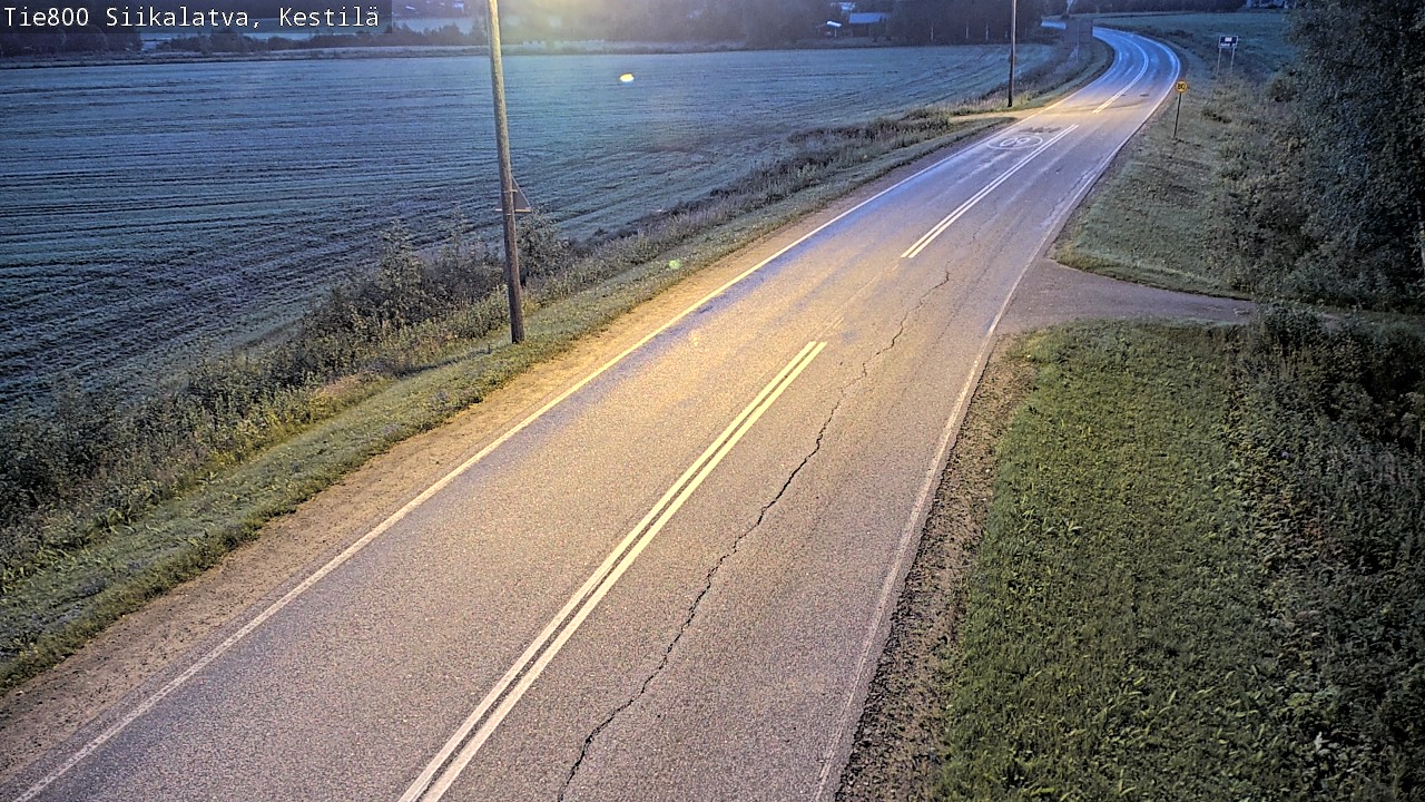 Weather Camera Image Väg 800 Siikalatva Kestilä, Siikalatva, Pohjois-Pohjanmaa