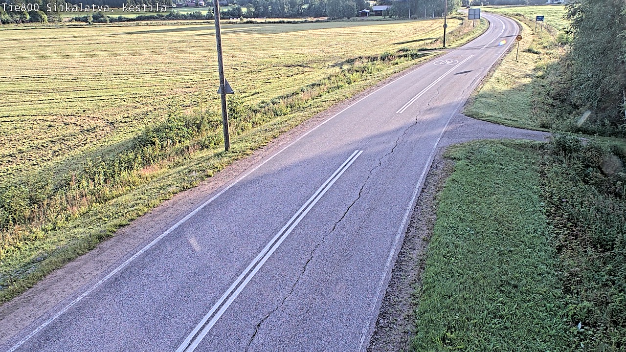 Weather Camera Image Väg 800 Siikalatva Kestilä, Siikalatva, Pohjois-Pohjanmaa