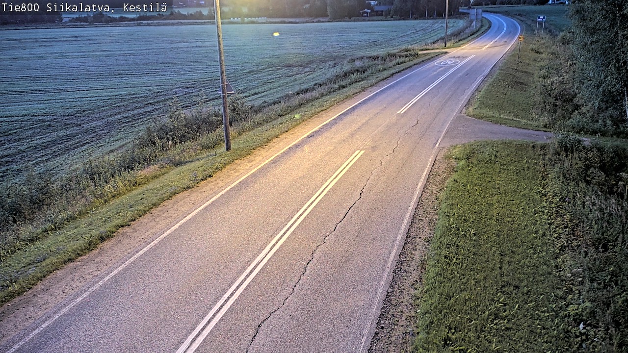 Weather Camera Image Väg 800 Siikalatva Kestilä, Siikalatva, Pohjois-Pohjanmaa