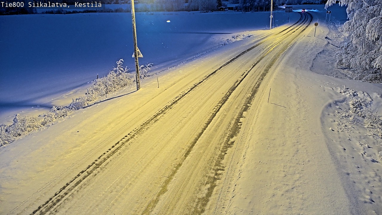 Weather Camera Image Väg 800 Siikalatva Kestilä, Siikalatva, Pohjois-Pohjanmaa