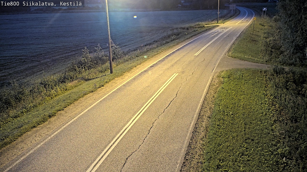 Weather Camera Image Väg 800 Siikalatva Kestilä, Siikalatva, Pohjois-Pohjanmaa