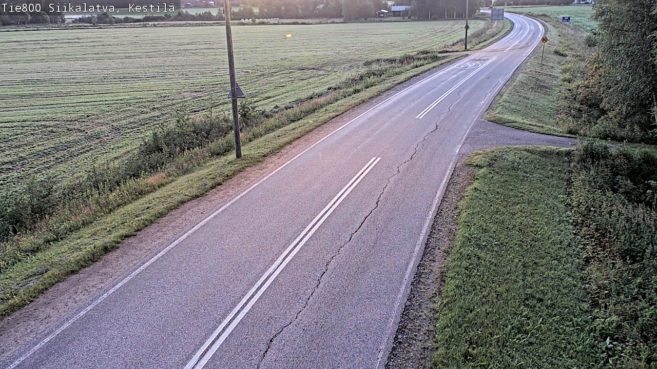 Weather Camera Image Väg 800 Siikalatva Kestilä, Siikalatva, Pohjois-Pohjanmaa