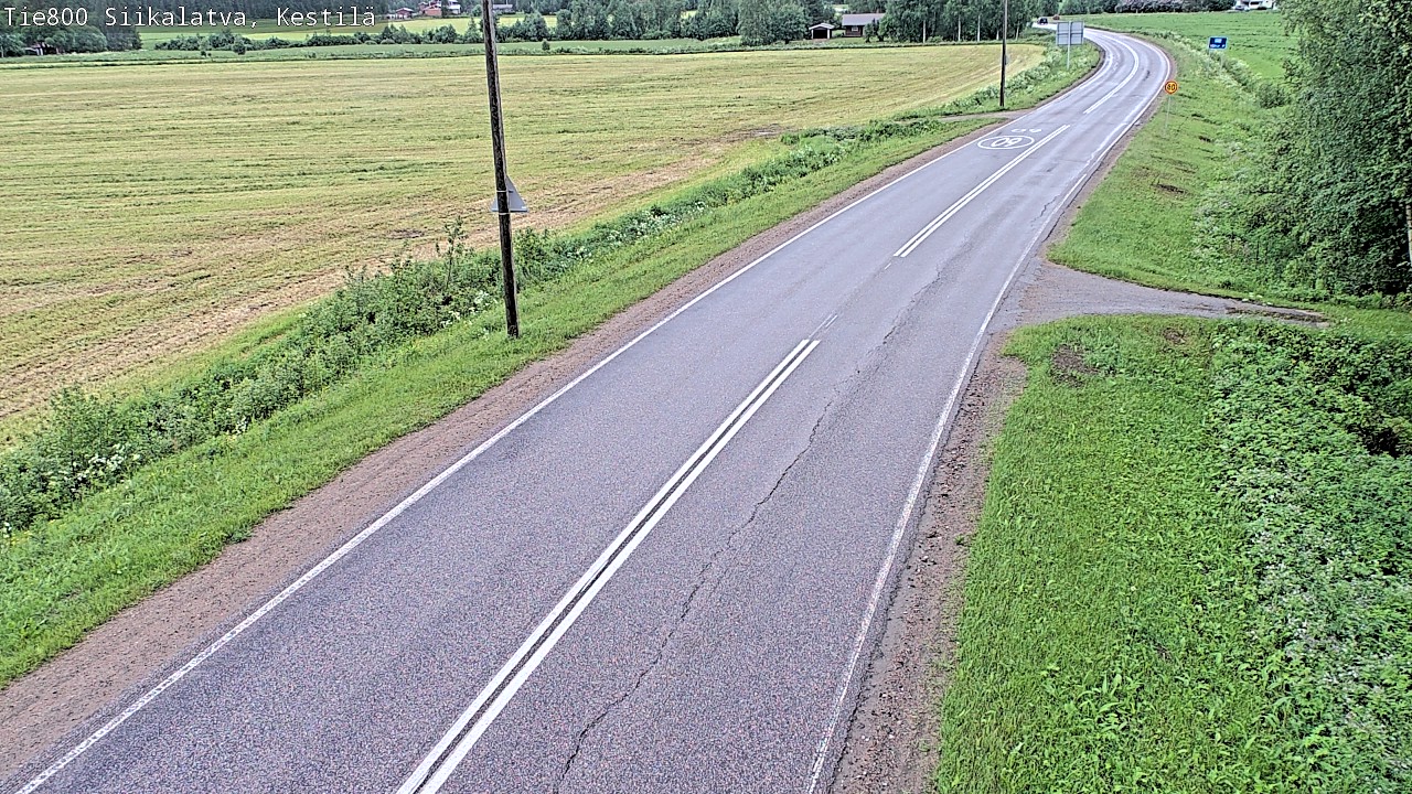Weather Camera Image Road 800 Siikalatva Kestilä, Siikalatva, Pohjois-Pohjanmaa