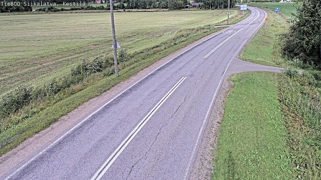 Weather Camera Image Väg 800 Siikalatva Kestilä, Siikalatva, Pohjois-Pohjanmaa