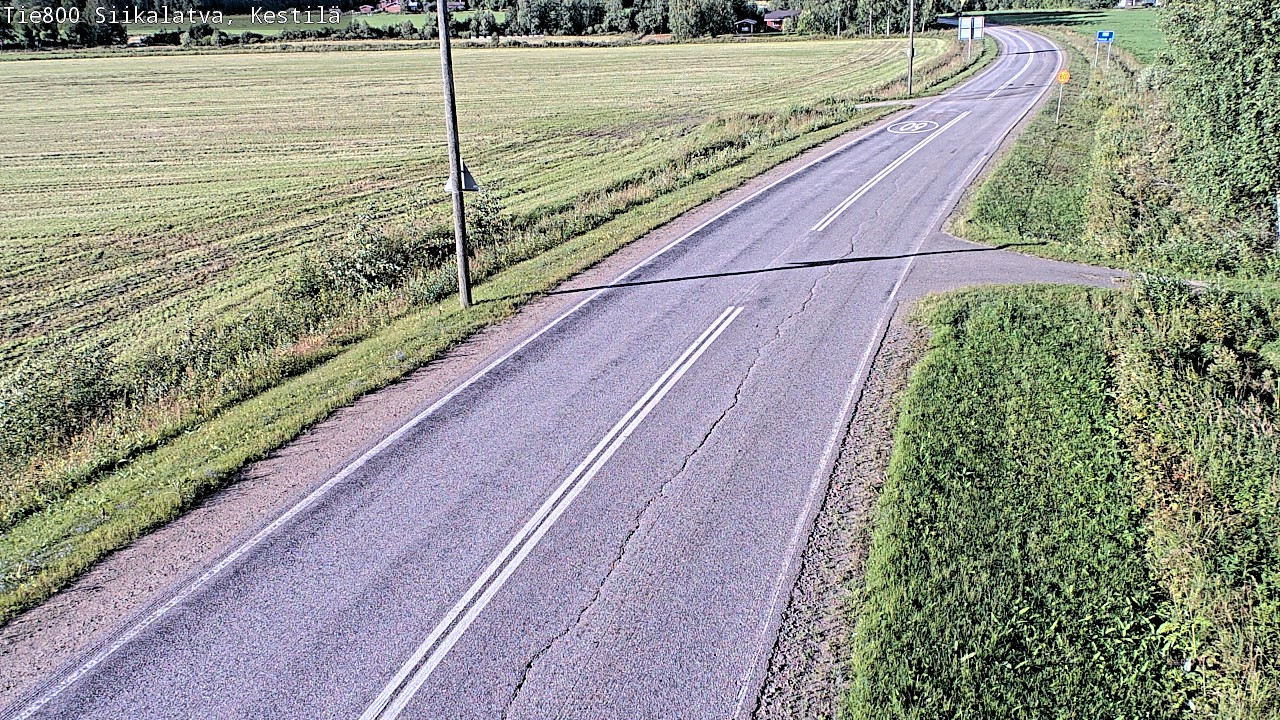 Weather Camera Image Väg 800 Siikalatva Kestilä, Siikalatva, Pohjois-Pohjanmaa