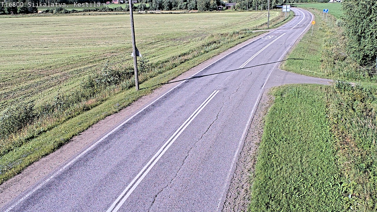 Weather Camera Image Väg 800 Siikalatva Kestilä, Siikalatva, Pohjois-Pohjanmaa