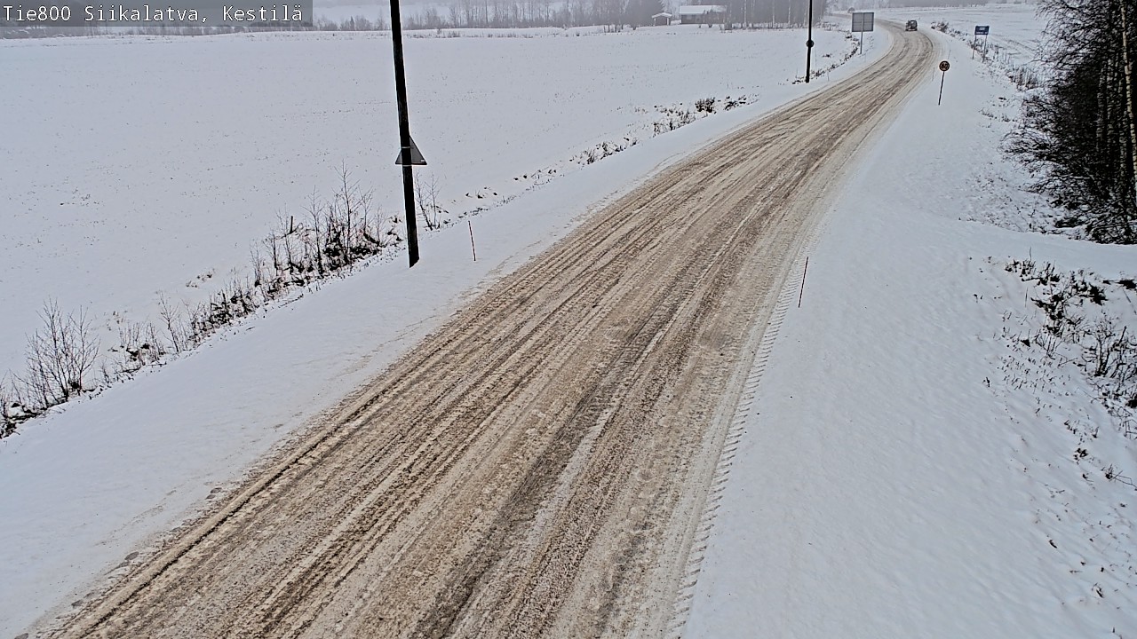 Weather Camera Image Road 800 Siikalatva Kestilä, Siikalatva, Pohjois-Pohjanmaa