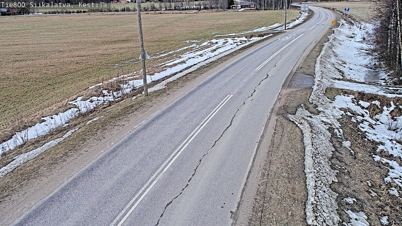 Weather Camera Image Road 800 Siikalatva Kestilä, Siikalatva, Pohjois-Pohjanmaa