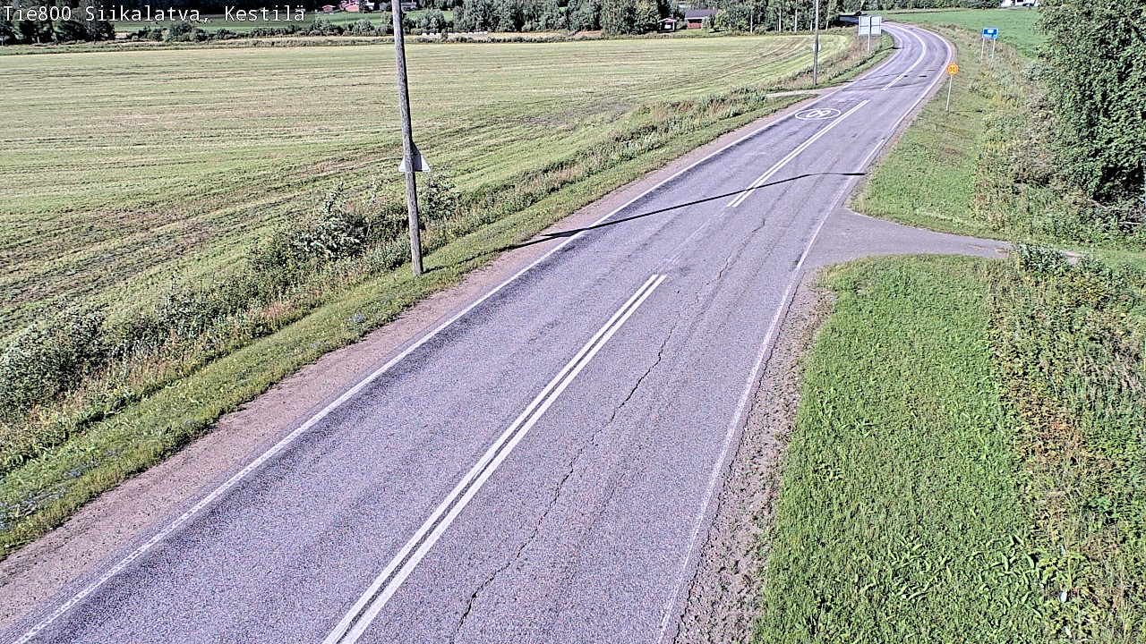 Weather Camera Image Väg 800 Siikalatva Kestilä, Siikalatva, Pohjois-Pohjanmaa