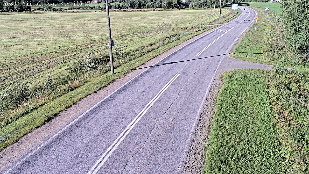 Weather Camera Image Väg 800 Siikalatva Kestilä, Siikalatva, Pohjois-Pohjanmaa