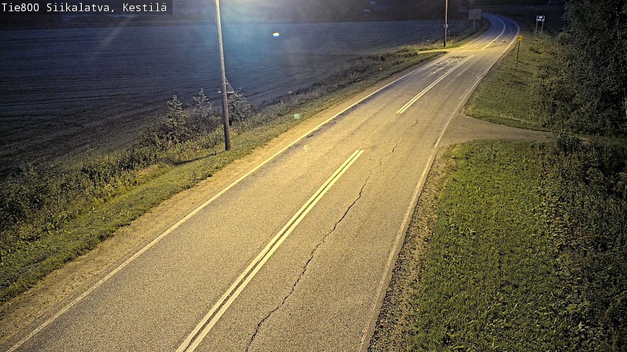 Weather Camera Image Väg 800 Siikalatva Kestilä, Siikalatva, Pohjois-Pohjanmaa