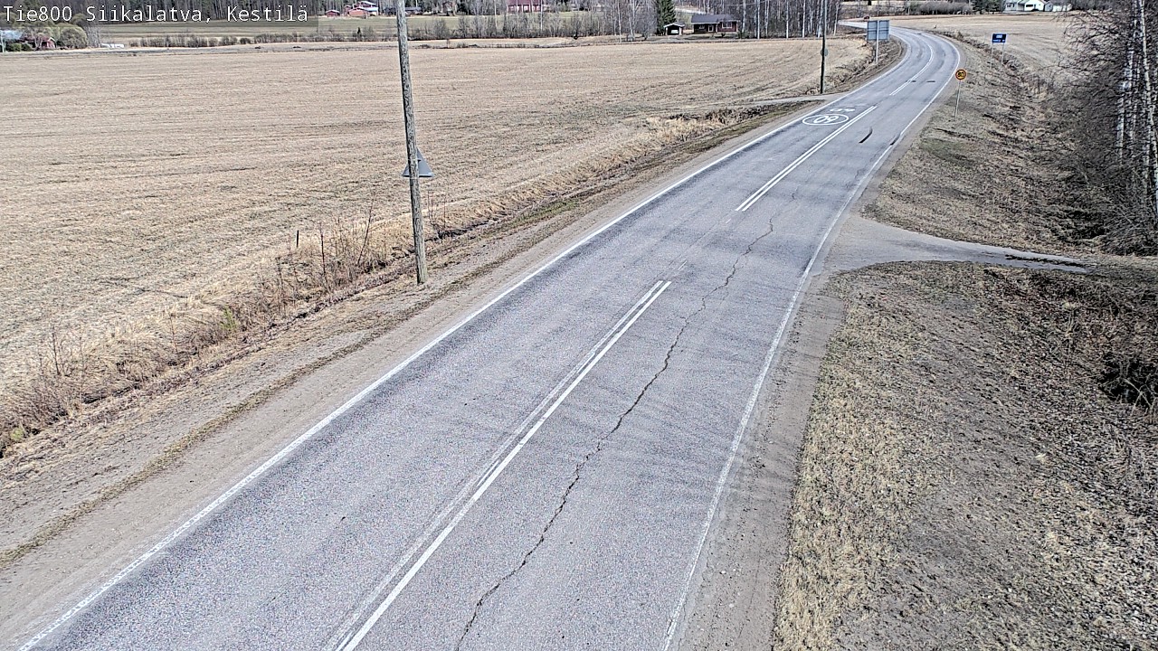 Weather Camera Image Road 800 Siikalatva Kestilä, Siikalatva, Pohjois-Pohjanmaa