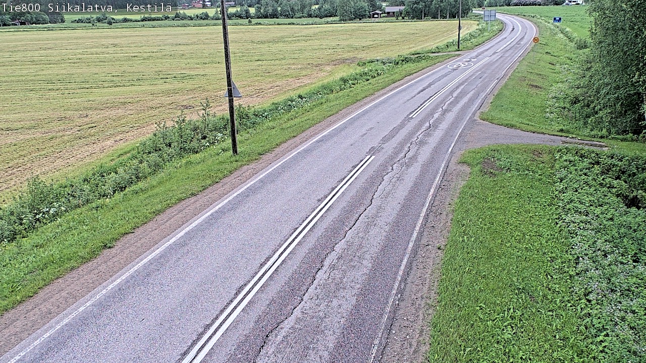 Weather Camera Image Road 800 Siikalatva Kestilä, Siikalatva, Pohjois-Pohjanmaa