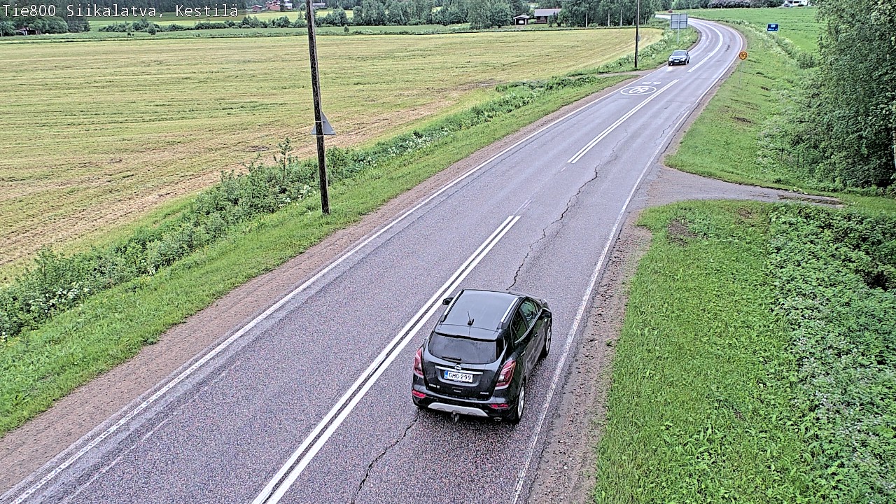 Weather Camera Image Road 800 Siikalatva Kestilä, Siikalatva, Pohjois-Pohjanmaa