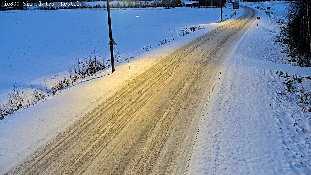 Weather Camera Image Road 800 Siikalatva Kestilä, Siikalatva, Pohjois-Pohjanmaa