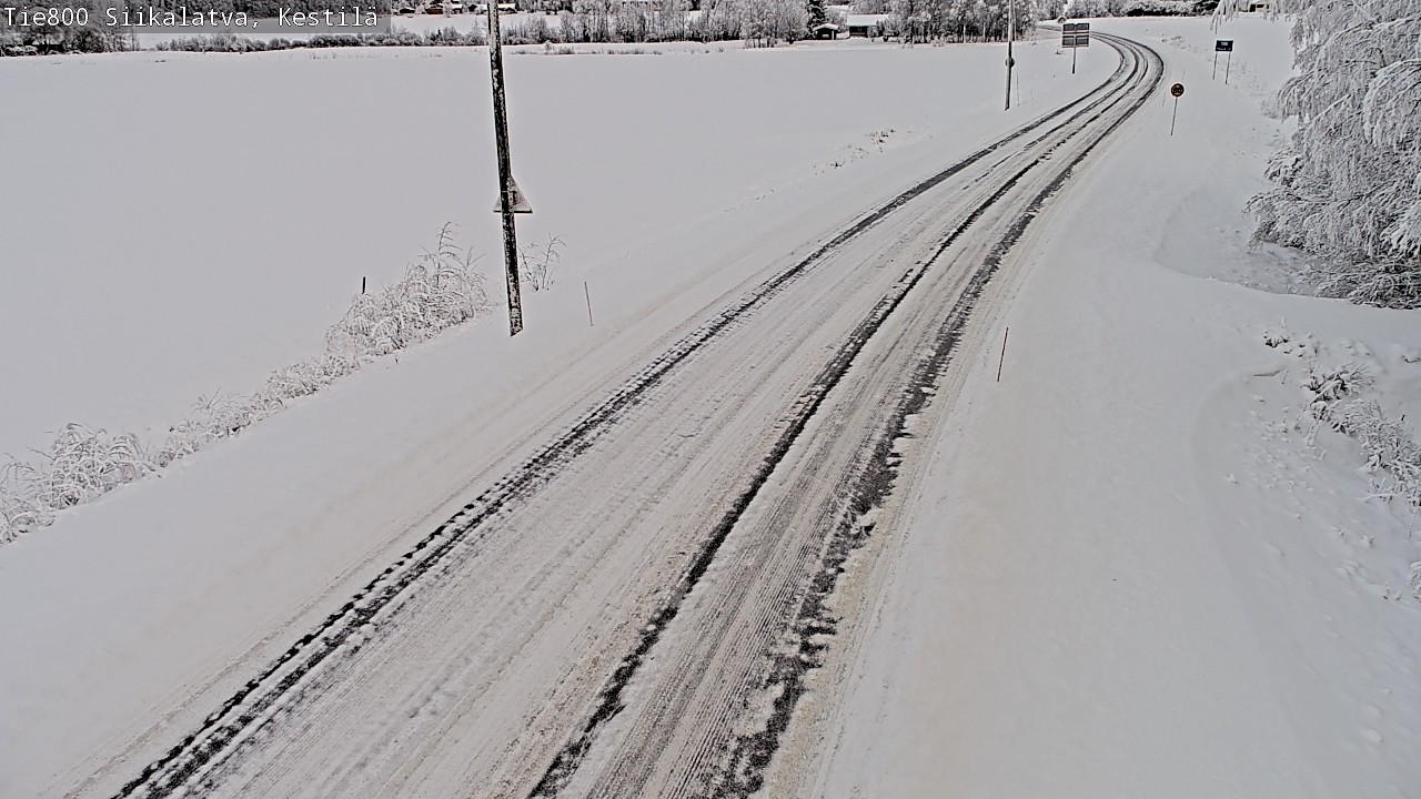 Weather Camera Image Väg 800 Siikalatva Kestilä, Siikalatva, Pohjois-Pohjanmaa