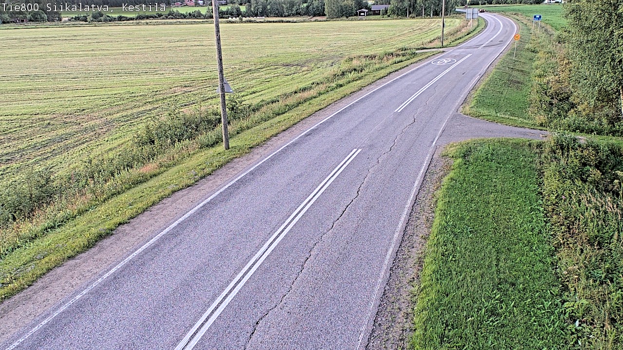 Weather Camera Image Väg 800 Siikalatva Kestilä, Siikalatva, Pohjois-Pohjanmaa
