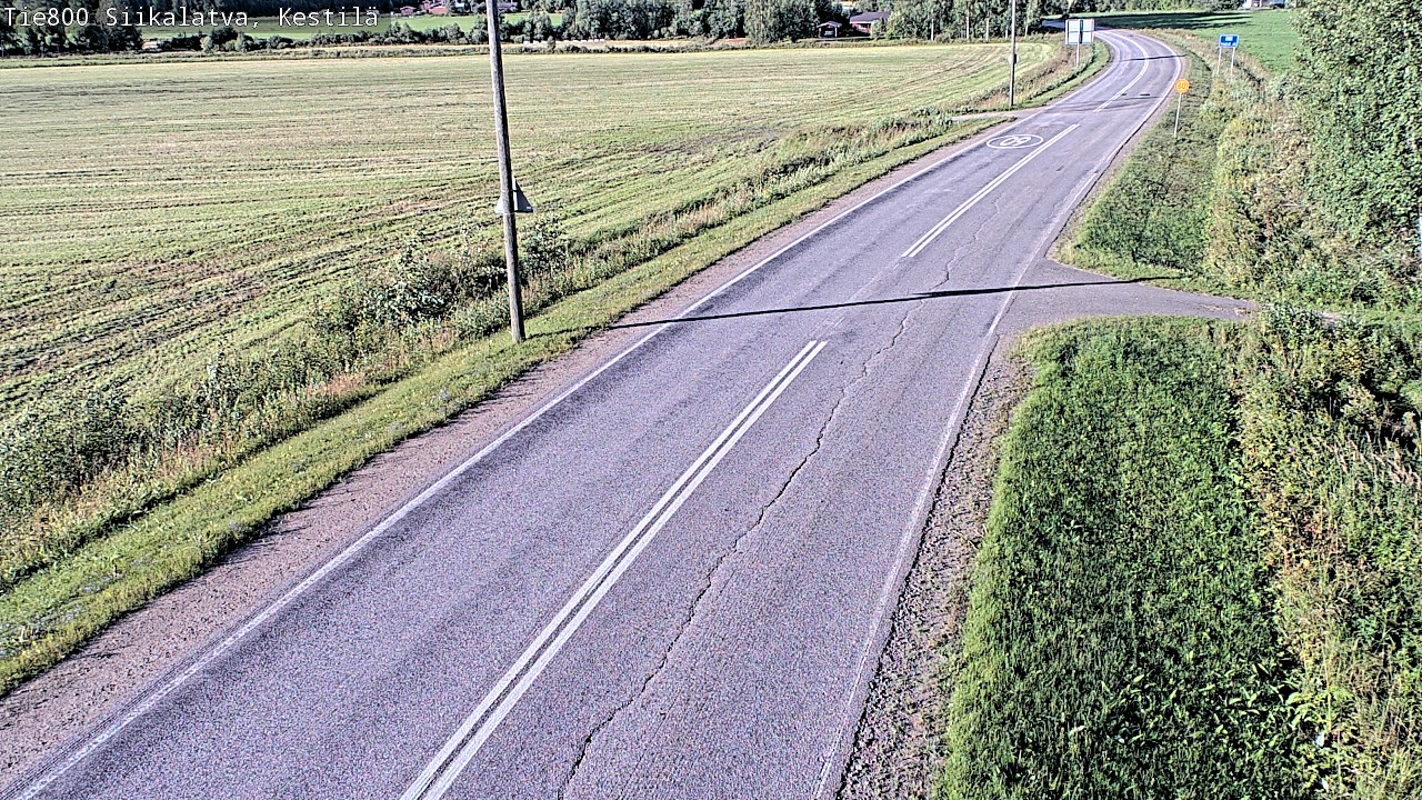 Weather Camera Image Väg 800 Siikalatva Kestilä, Siikalatva, Pohjois-Pohjanmaa