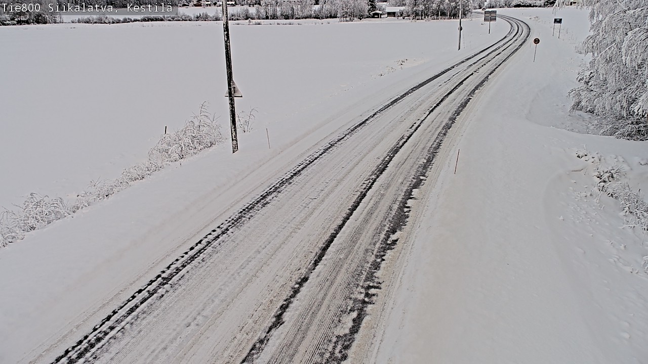 Weather Camera Image Väg 800 Siikalatva Kestilä, Siikalatva, Pohjois-Pohjanmaa