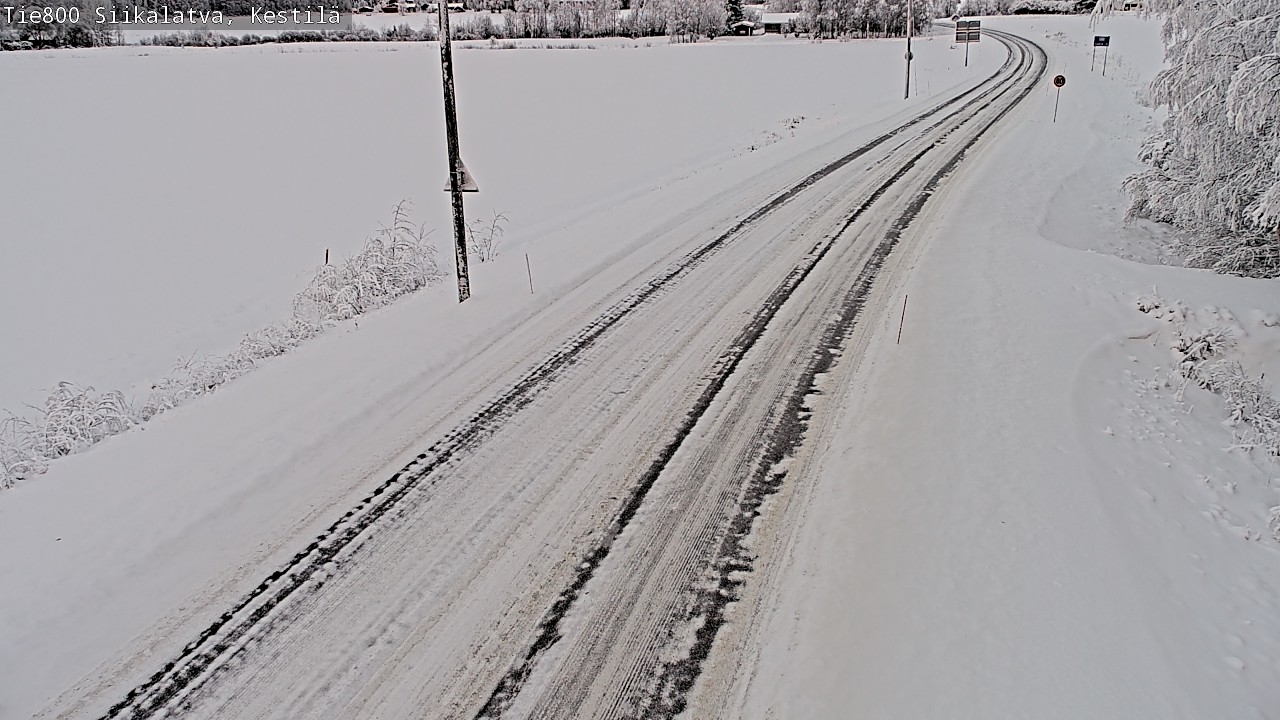 Weather Camera Image Väg 800 Siikalatva Kestilä, Siikalatva, Pohjois-Pohjanmaa