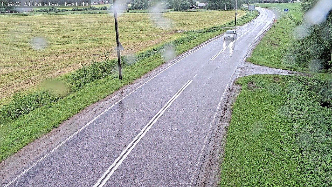 Weather Camera Image Väg 800 Siikalatva Kestilä, Siikalatva, Pohjois-Pohjanmaa