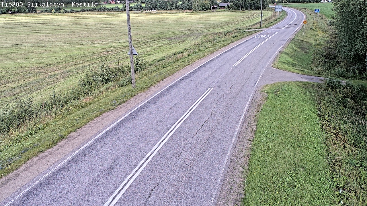 Weather Camera Image Väg 800 Siikalatva Kestilä, Siikalatva, Pohjois-Pohjanmaa