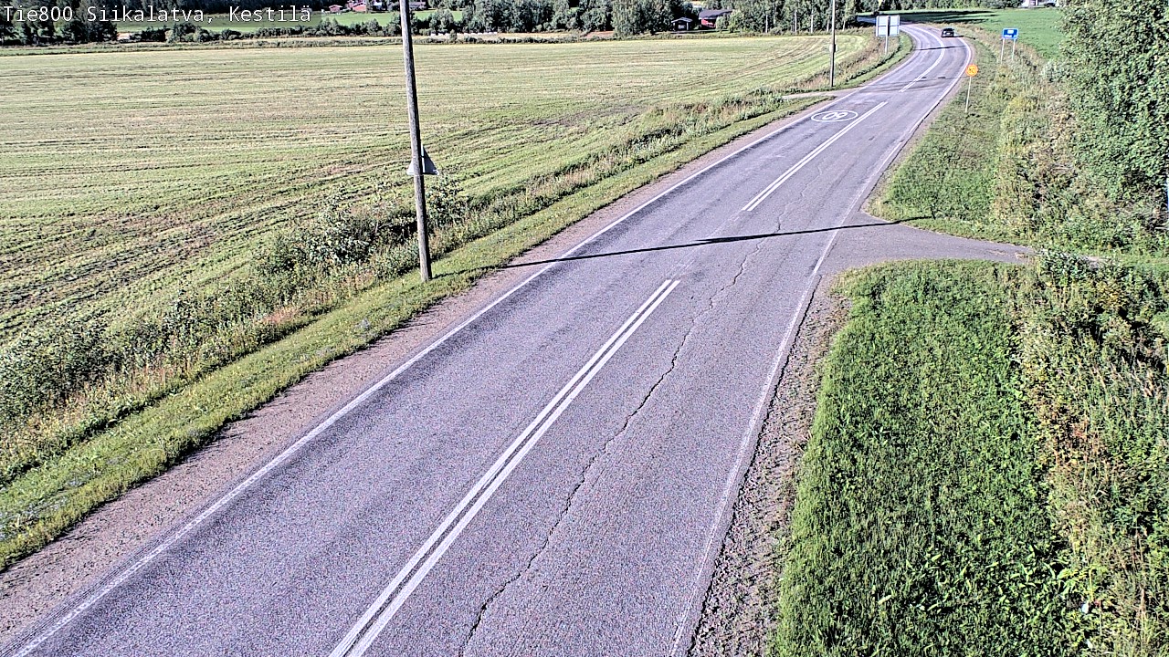 Weather Camera Image Väg 800 Siikalatva Kestilä, Siikalatva, Pohjois-Pohjanmaa