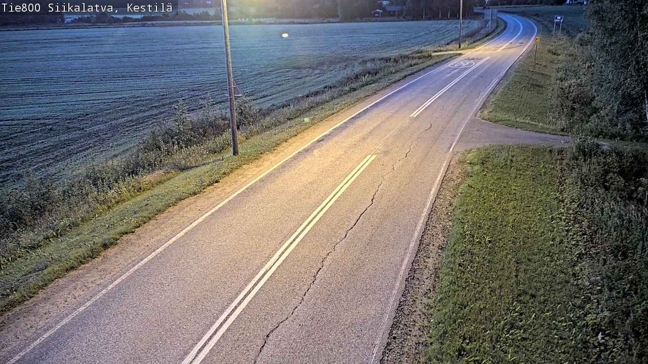 Weather Camera Image Väg 800 Siikalatva Kestilä, Siikalatva, Pohjois-Pohjanmaa