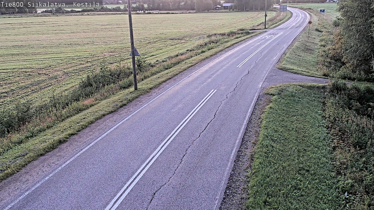 Weather Camera Image Väg 800 Siikalatva Kestilä, Siikalatva, Pohjois-Pohjanmaa