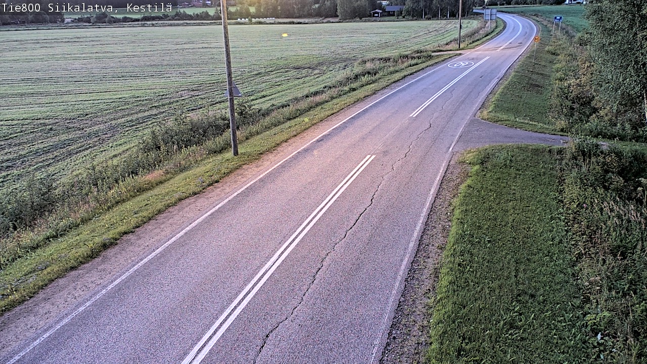 Weather Camera Image Väg 800 Siikalatva Kestilä, Siikalatva, Pohjois-Pohjanmaa