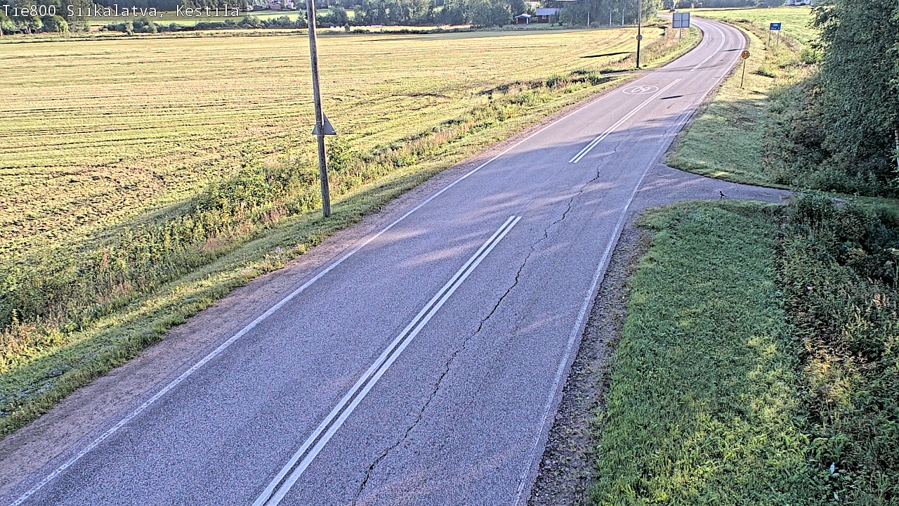Weather Camera Image Väg 800 Siikalatva Kestilä, Siikalatva, Pohjois-Pohjanmaa