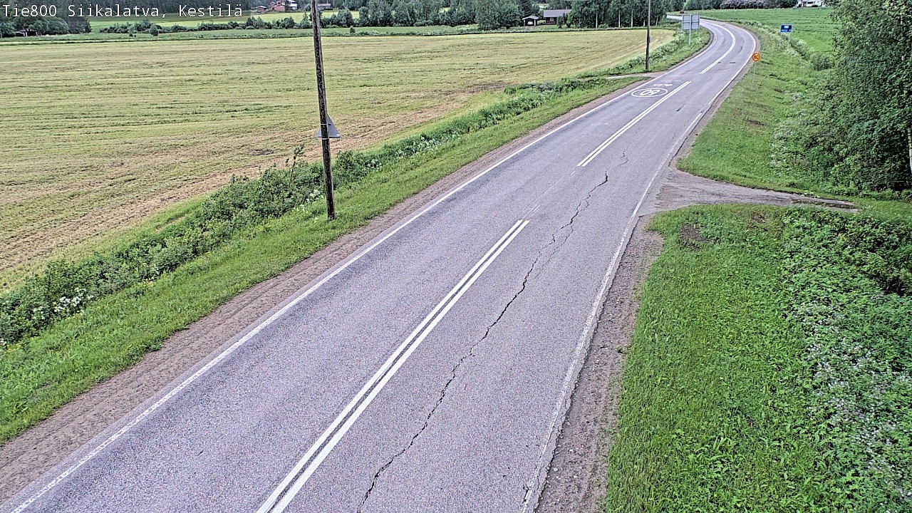 Weather Camera Image Road 800 Siikalatva Kestilä, Siikalatva, Pohjois-Pohjanmaa