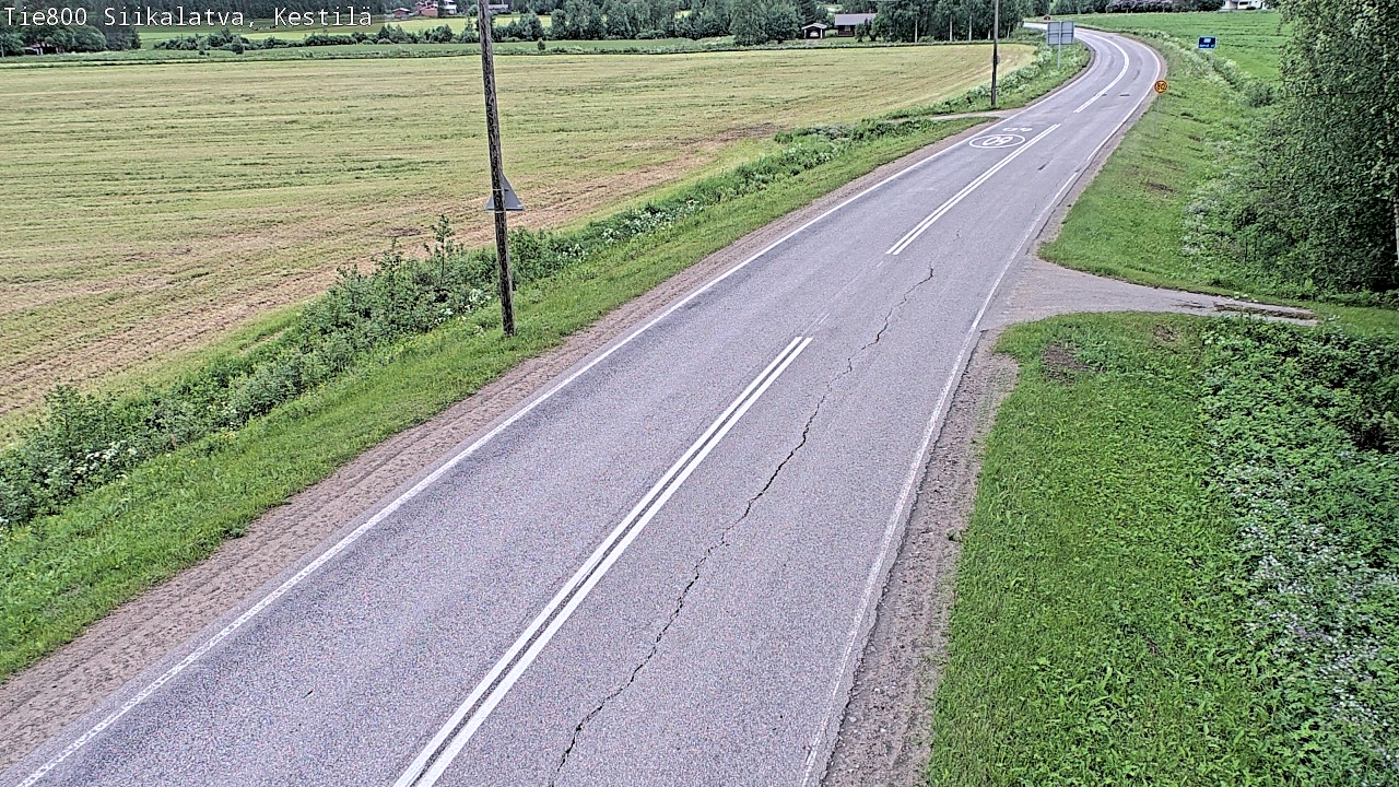 Weather Camera Image Väg 800 Siikalatva Kestilä, Siikalatva, Pohjois-Pohjanmaa