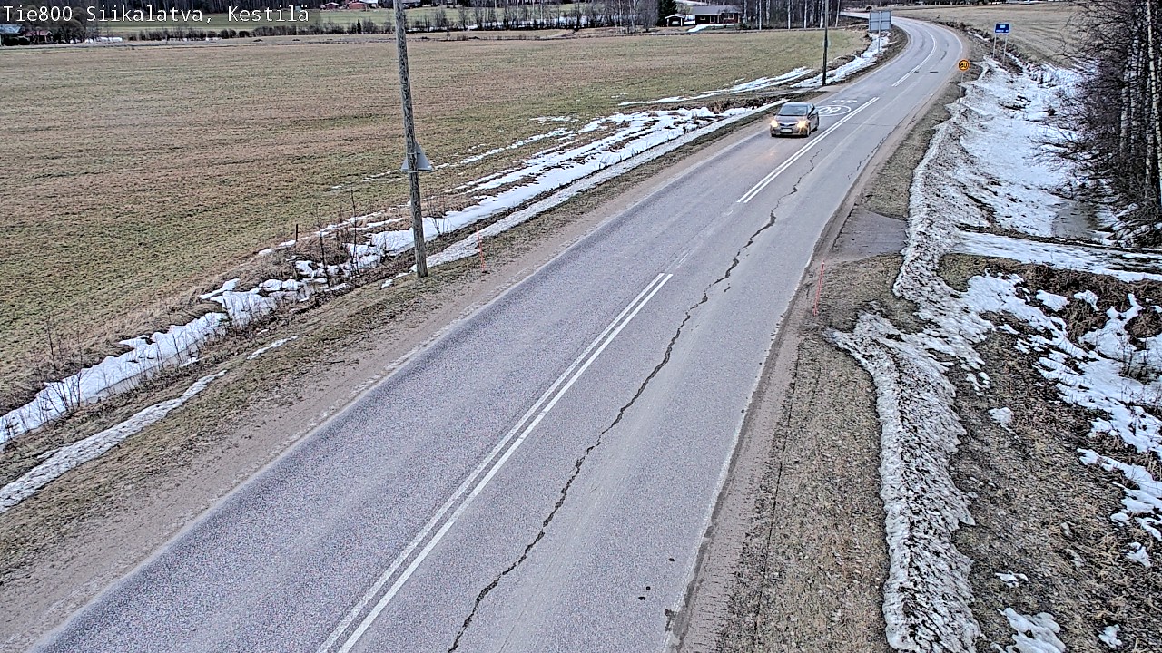 Weather Camera Image Road 800 Siikalatva Kestilä, Siikalatva, Pohjois-Pohjanmaa